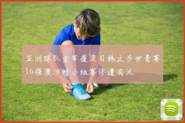 亚洲球队全军覆没日韩止步世青赛16强澳沙特小组赛惨遭淘汰